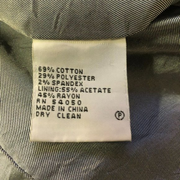 Anne Klein Blazer Womens 10 Used Pinstripe - Picture 10 of 16